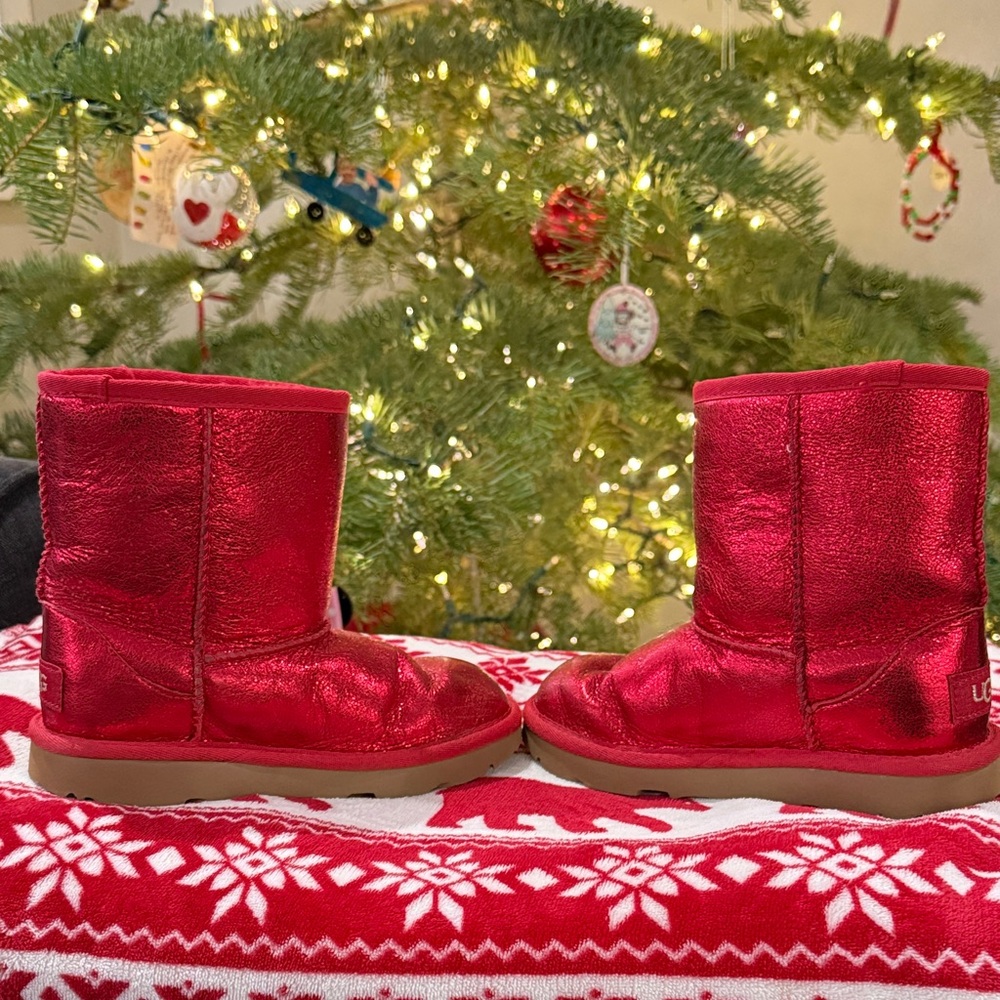 UGG Classic Red Boots - Picture 5 of 9